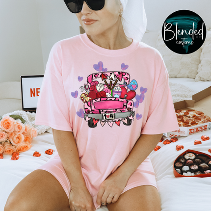 Valentine's Truck DTF Transfer