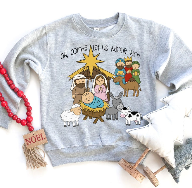 Oh Come Let Us Adore Him DTF Transfer