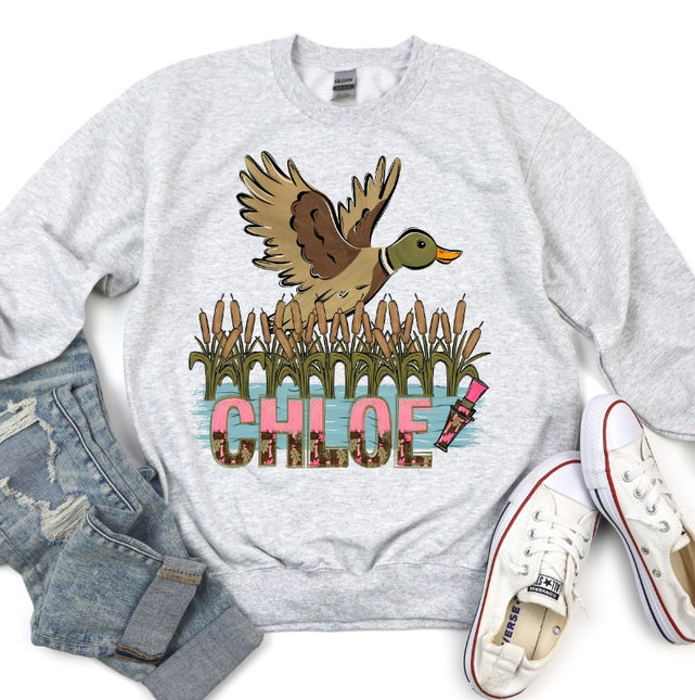 Duck Hunting Personalized Name DTF Transfer