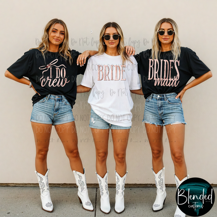 I Do Crew Wedding DTF Transfer