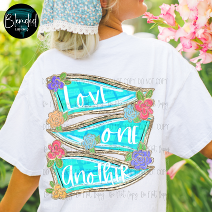 Faith Pennants Front Back DTF Transfer