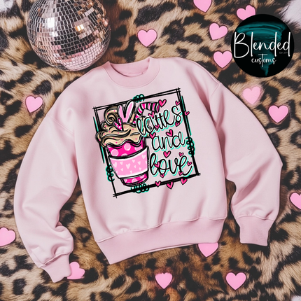 Lattes and Love DTF Transfer