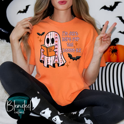 I'm Just Here For The Boooo-ks DTF Transfer