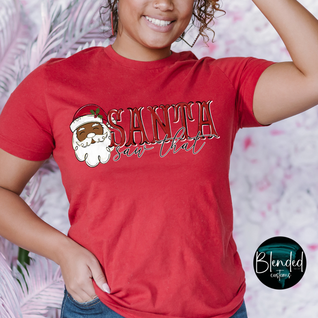 Santa Saw That DTF Transfer