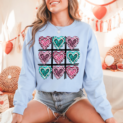 Valentines Tic Tac Toe DTF Transfer