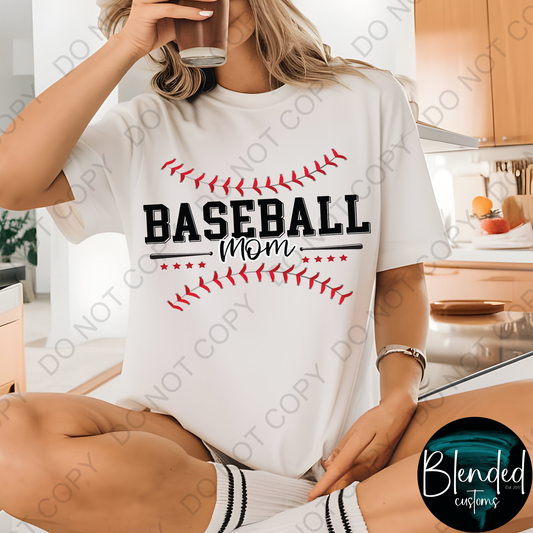 Baseball Mom DTF Transfer