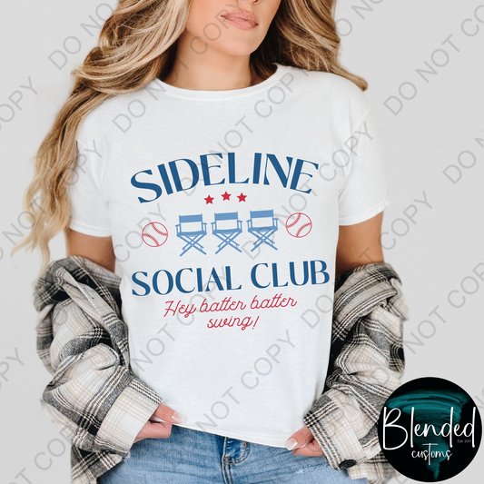 Sideline Social Club DTF Transfer