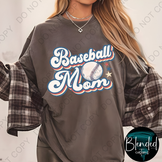 Baseball Mom DTF Transfer