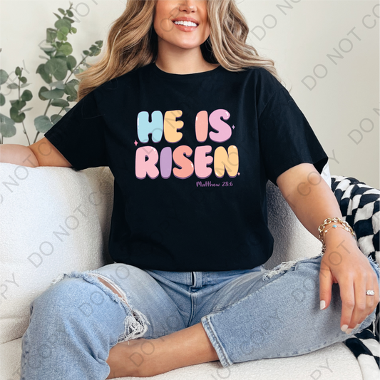 He Is Risen DTF Transfer