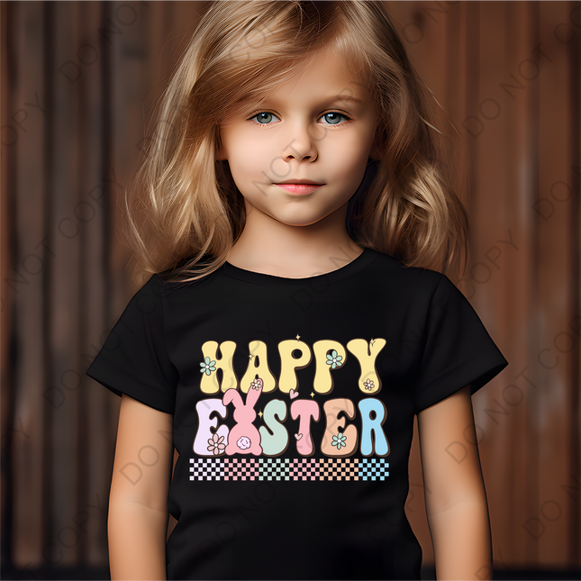 Happy Easter DTF Transfer