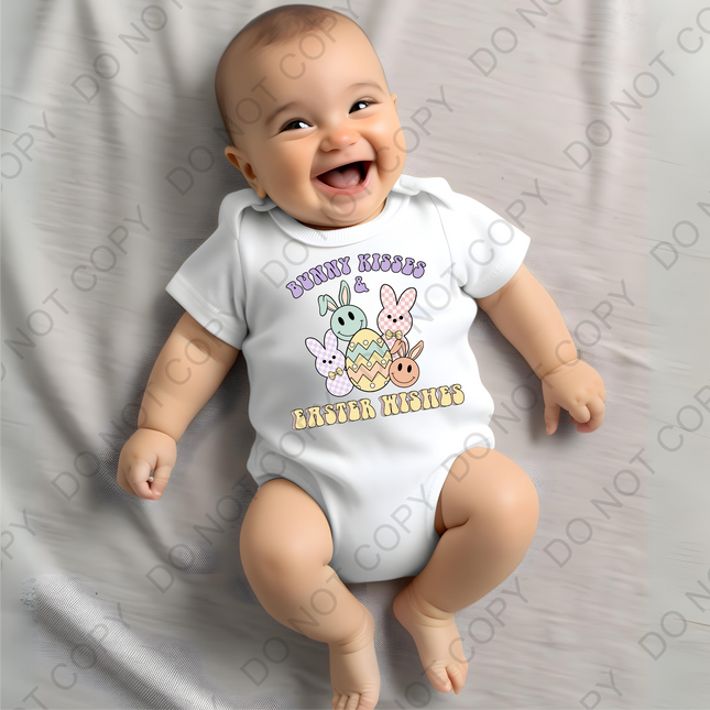 Bunny Kisses, Easter Wishes DTF Transfer