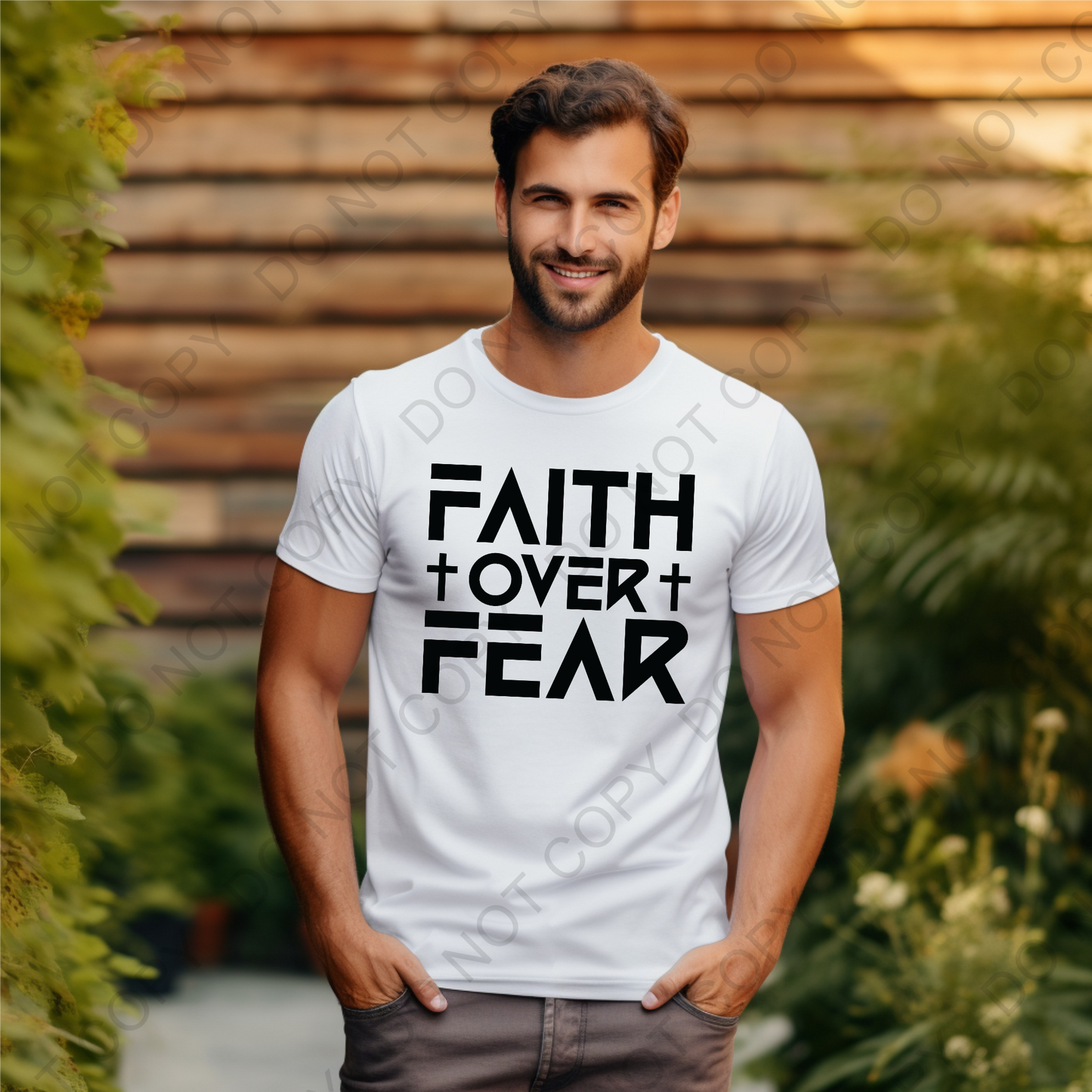 Faith Over Fear DTF Transfer