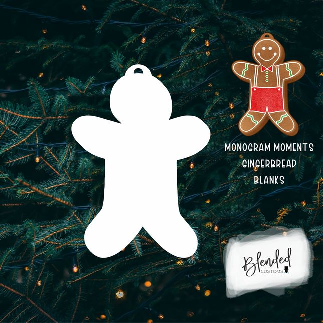MM Gingerbread Man Sublimation Christmas Ornament - 10 Pack Special