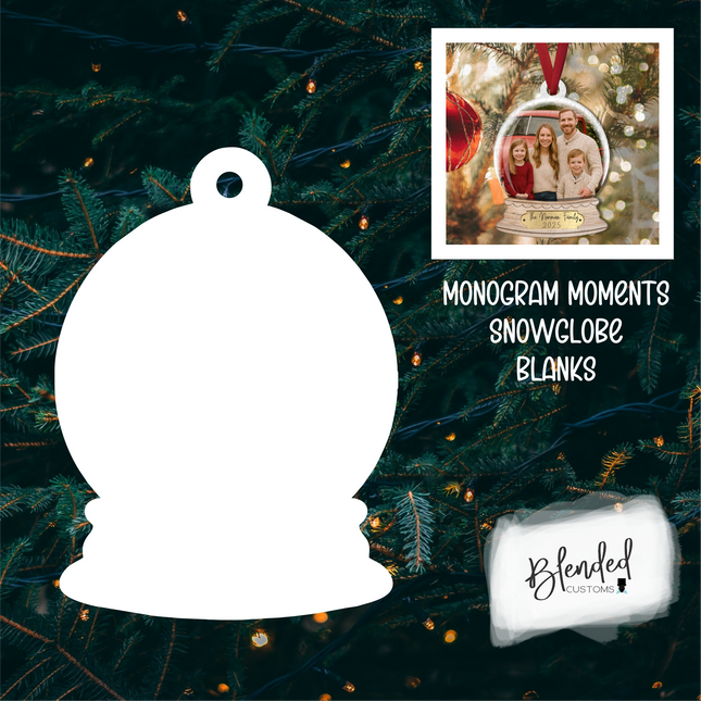 MM Snow Globe Sublimation Christmas Ornament - 10 Pack Special