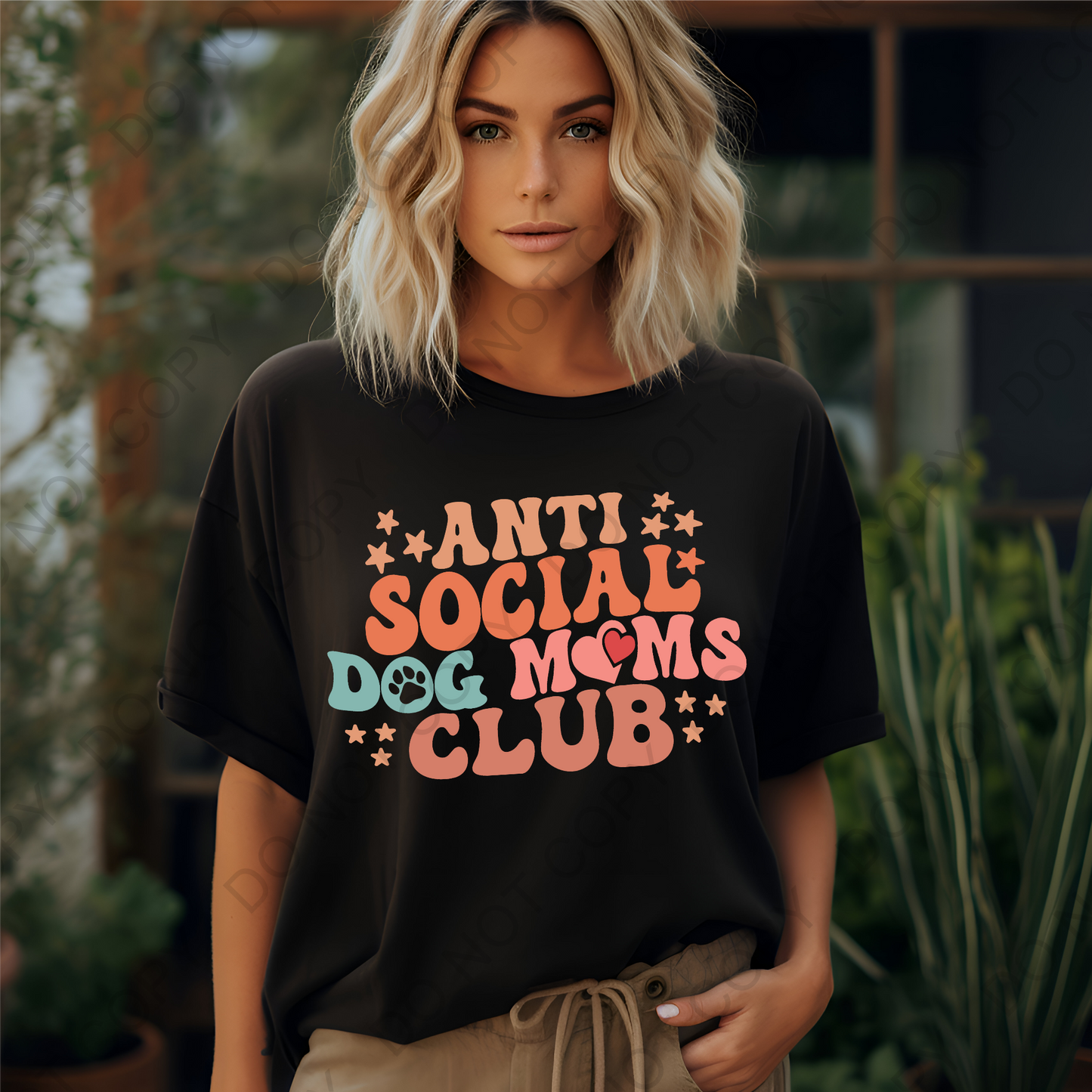 Anti-Social Dog Moms Club DTF Transfer