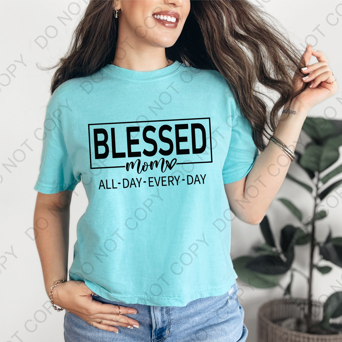 Blessed Mom DTF Transfer