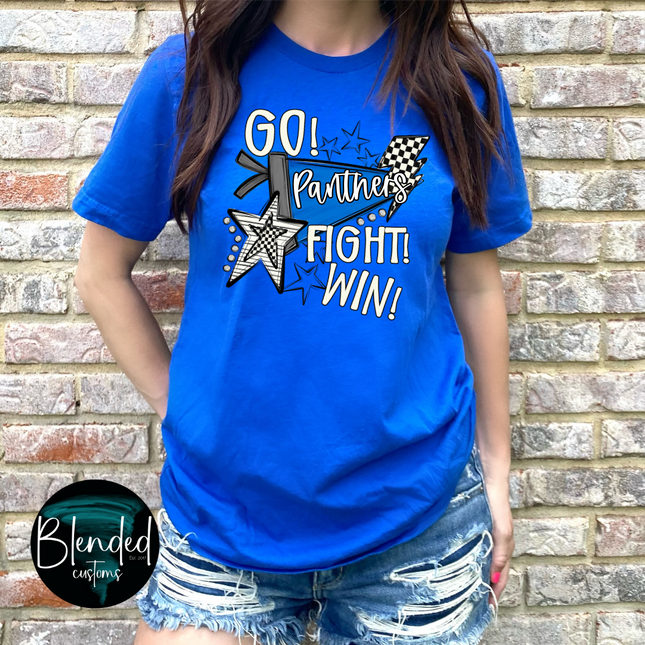 Go Fight Win Pep Rally Pennants DTF Transfer