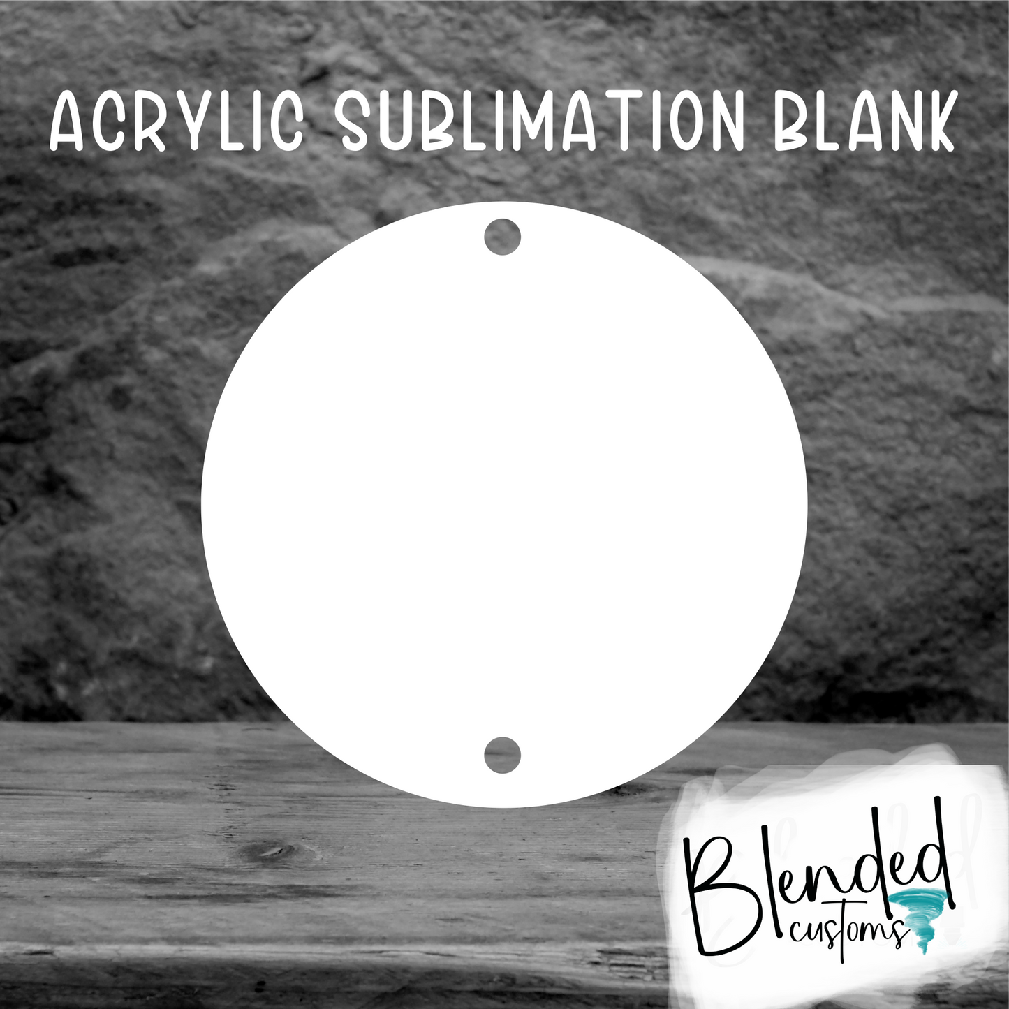 Acrylic Sublimation Circle - Set of 10