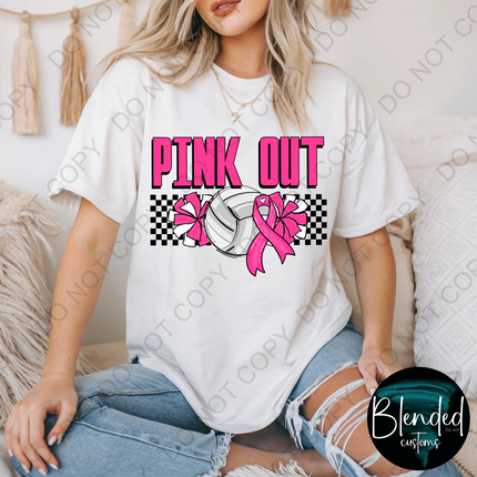Volleyball Pink Out Direct to Film Transfer