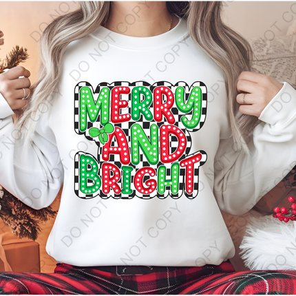 Merry & Bright Direct to Film Transfer