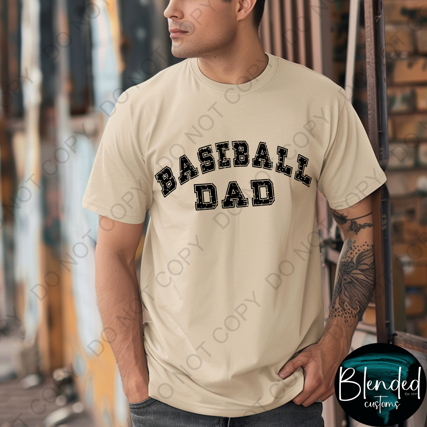 Baseball Dad DTF Transfer