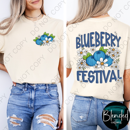 Blueberry Festival DTF Transfer