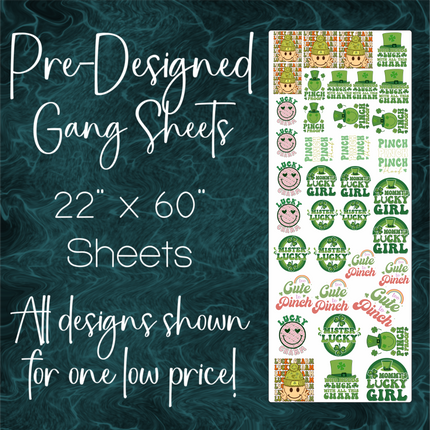 22.5" x 60" Pre-Made Gang Sheet - St. Patrick's Day 6