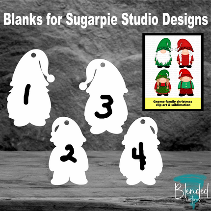 SugarPie Studios Home Ornament Blank - Set of 8