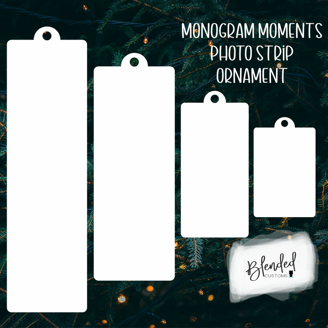 MM Photo Strip Sublimation Christmas Ornament