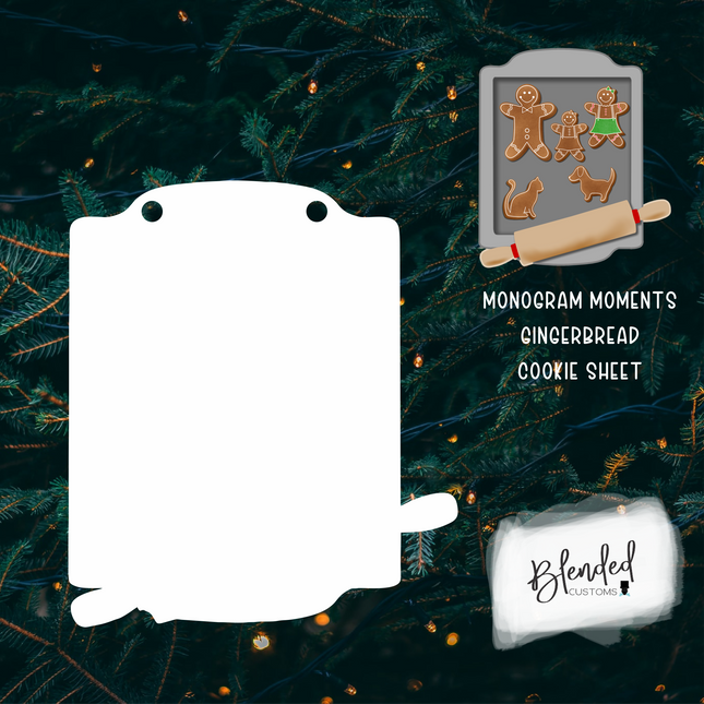 MM Gingerbread Cookie Sheet Sublimation Christmas Ornament - 10 Pack Special
