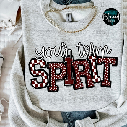 Custom Mascot So Sporty Spirit DTF Transfer - Custom Transfer TAT 24-48 Hours