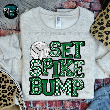 Set Spike Bump DTF Transfer