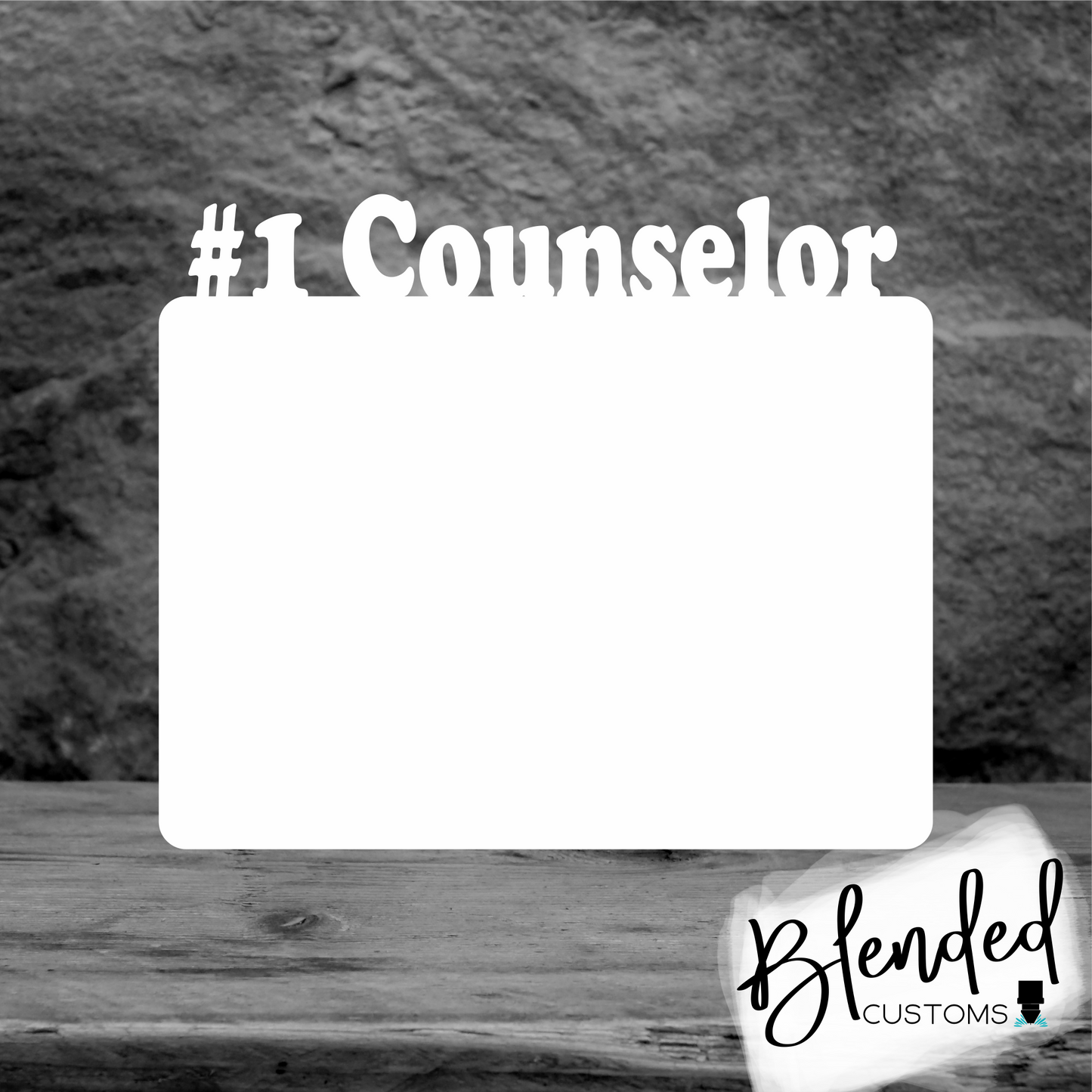 #1 Counselor Photo Sublimation Blank