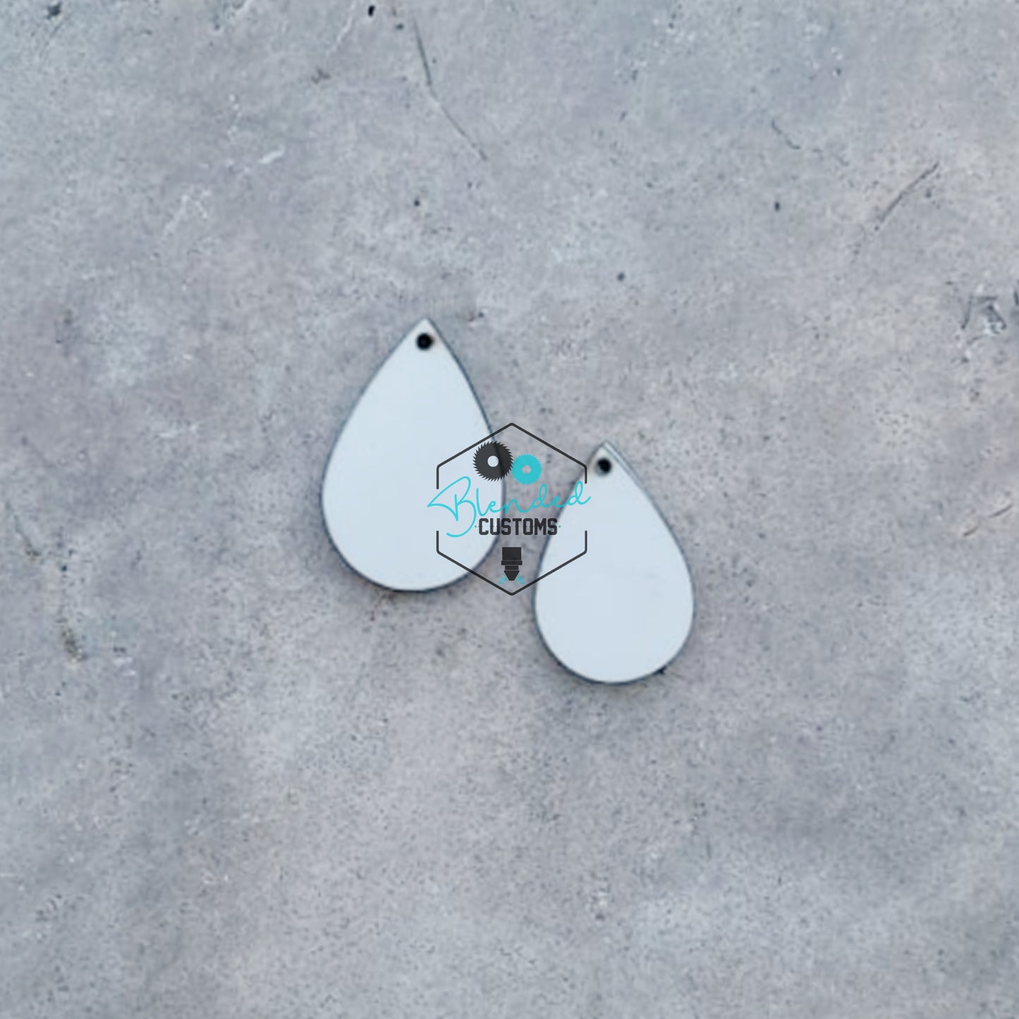 Tear Drop Unisub® Whiteboard Earring- Sets of 10