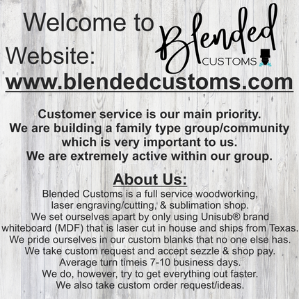 Zip Code Sublimation Christmas Ornament - Set of 10