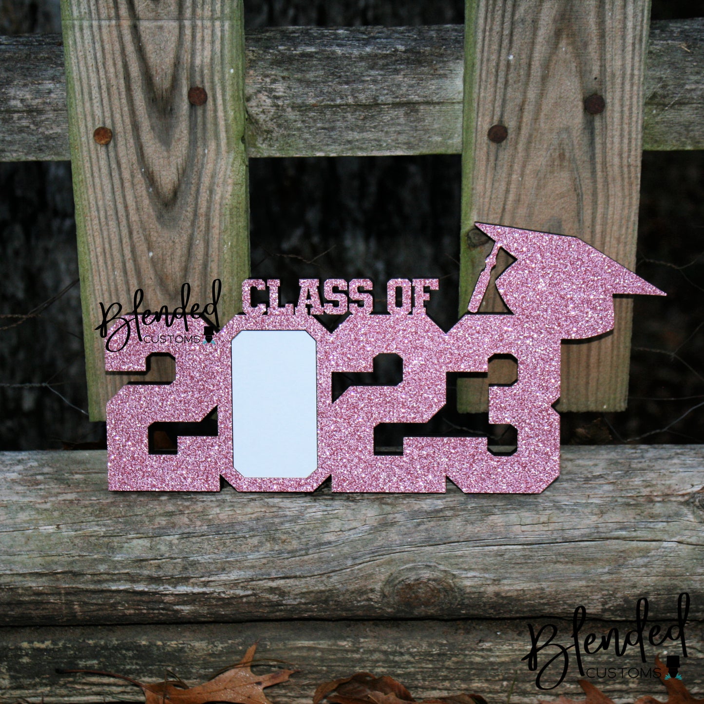 Glitter Trimmed Graduation Year Unisub® Blank