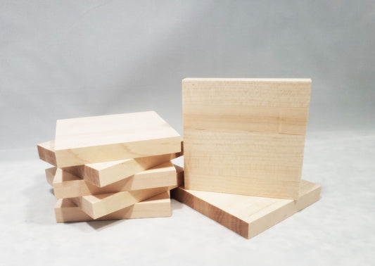 Hard Maple Coasters - Set of 4