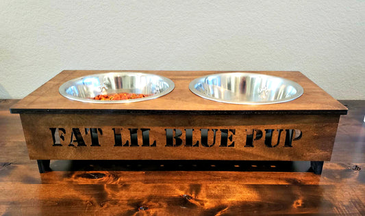 Personalized Pet Bowl Riser