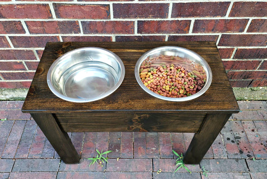 Rustic Farmhouse Pet Bowl Riser