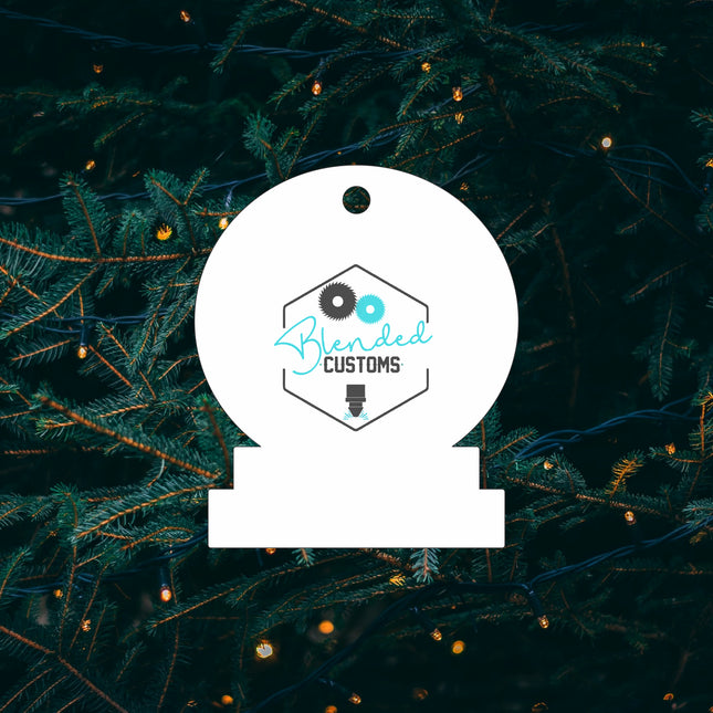 Snowglobe Sublimation Christmas Ornament - Set of 10