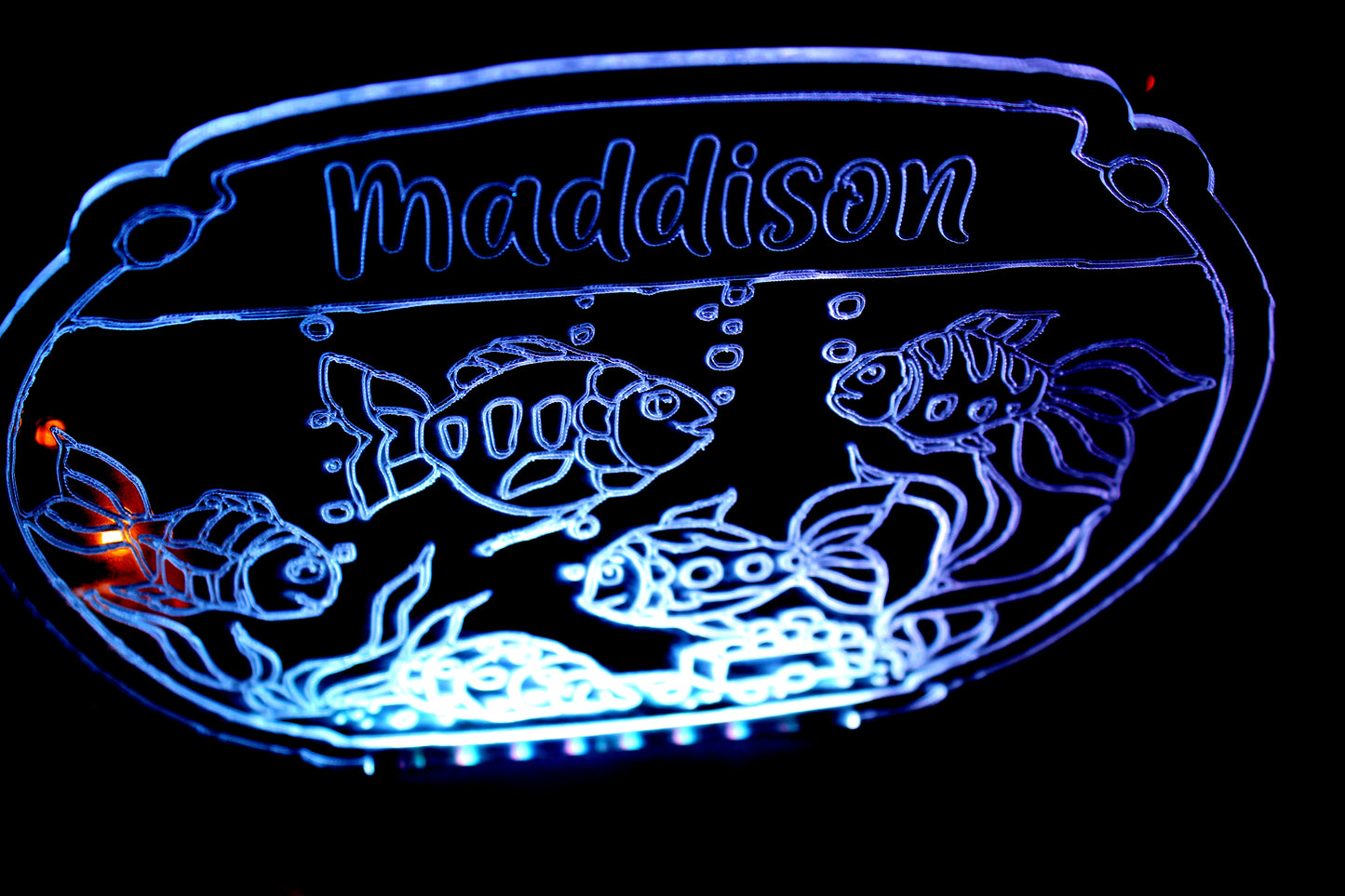 Fish Bowl Personalized LED Light