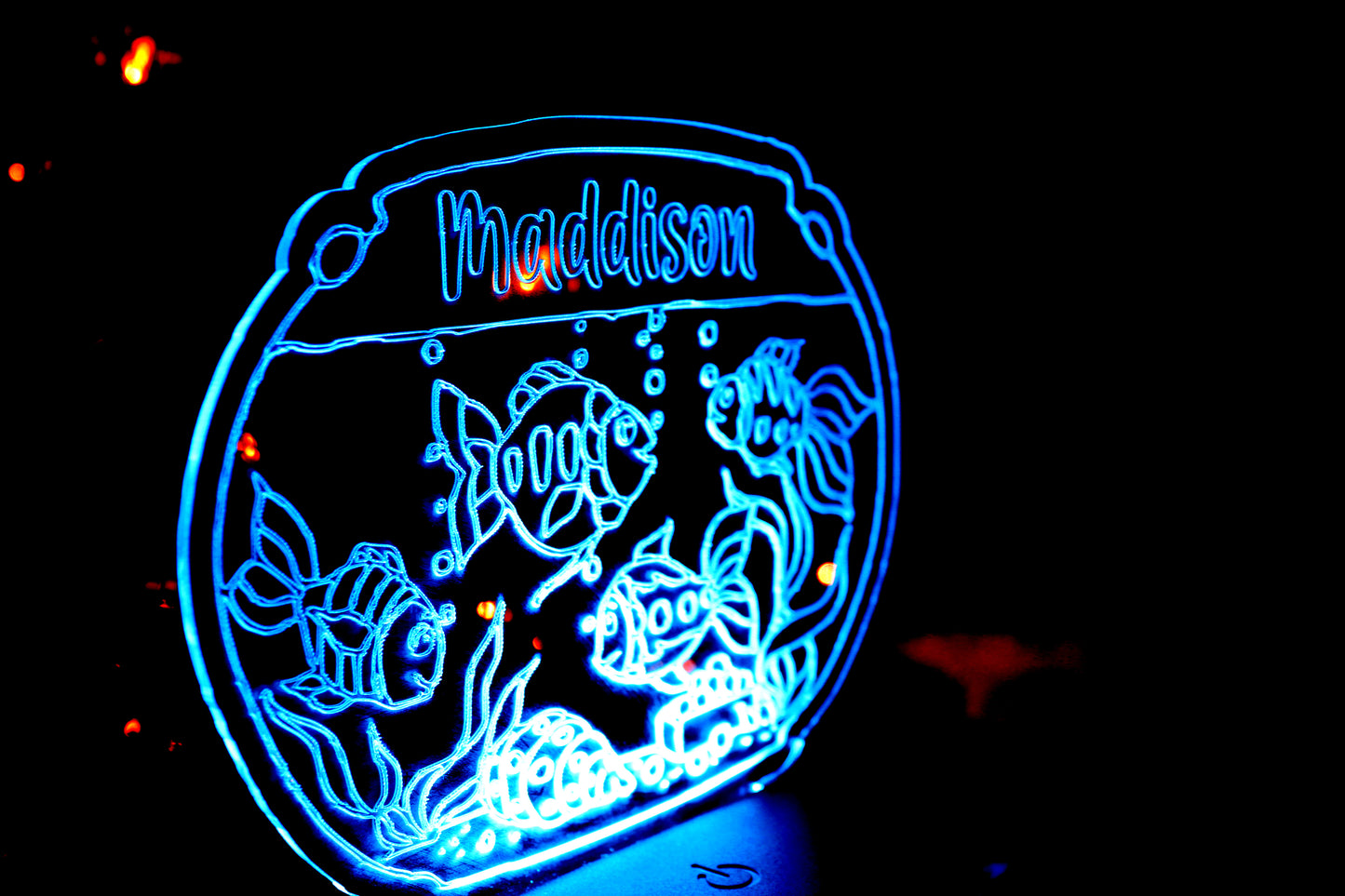 Fish Bowl Personalized LED Light