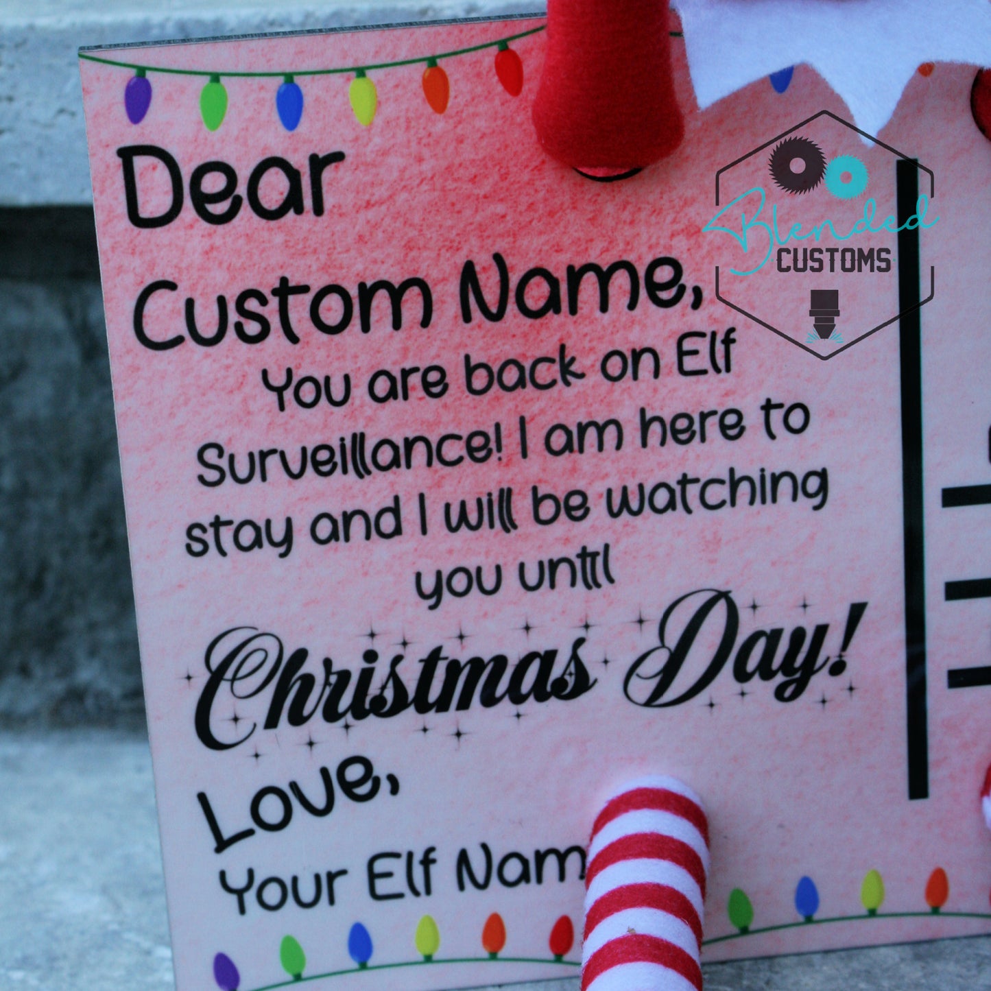 Welcome Back Elf Postcard