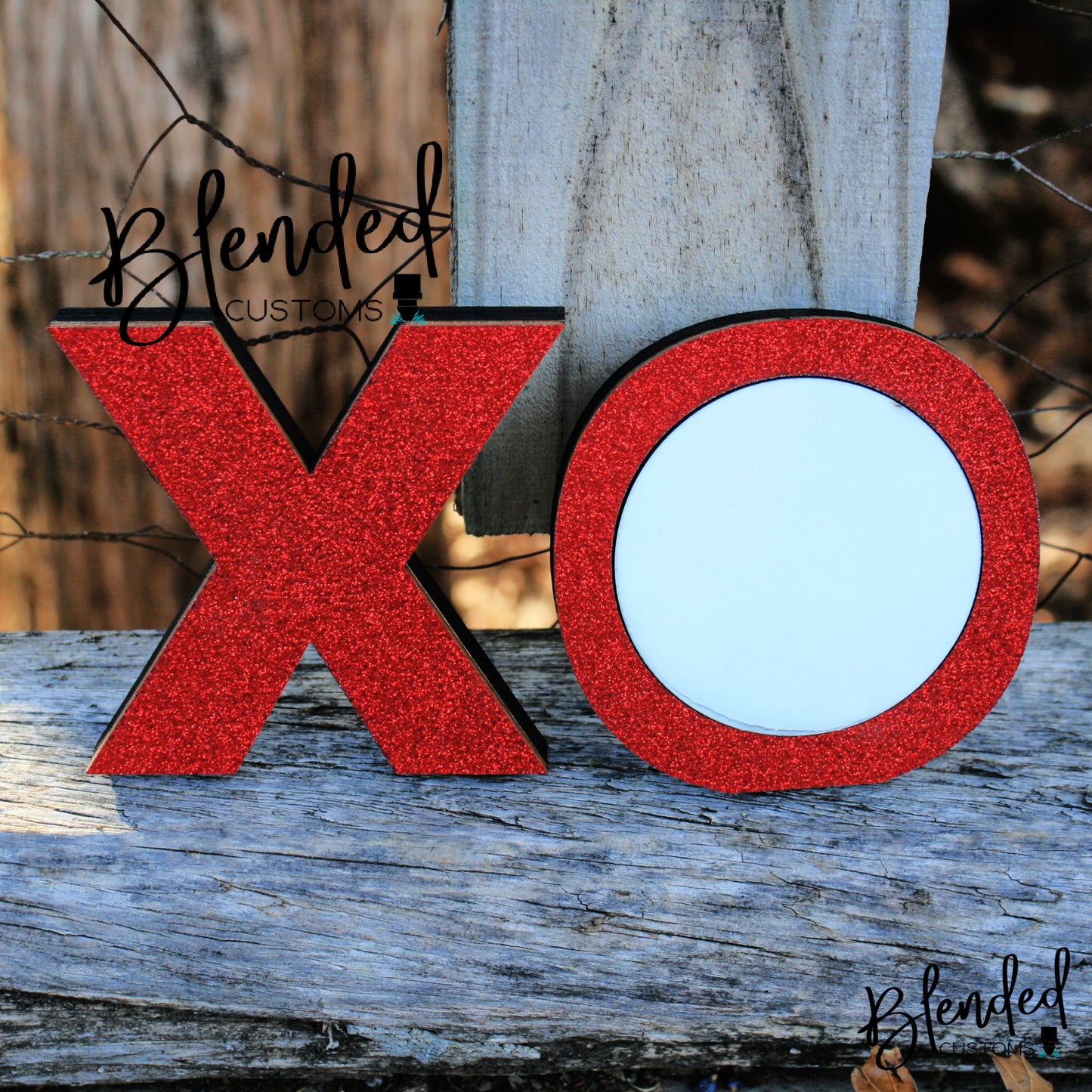 Glitter Trimmed XOXO Unisub® Blank