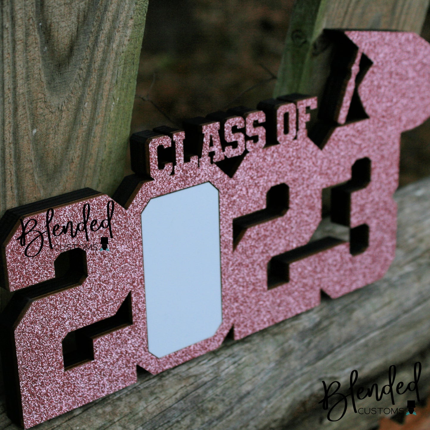 Glitter Trimmed Graduation Year Unisub® Blank