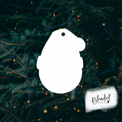 MM Santa Hat Sports Edition Sublimation Christmas Ornament - Set of 10