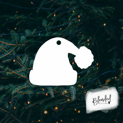 MM Santa Hat Sublimation Christmas Ornament - 10 Pack Special