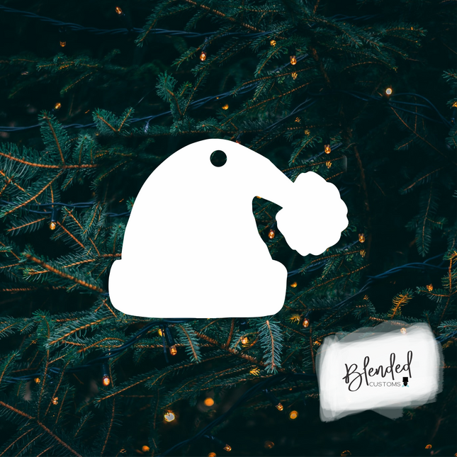 MM Santa Hat Sublimation Christmas Ornament - 10 Pack Special