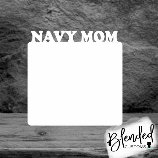 Navy Mom Sublimation Blank