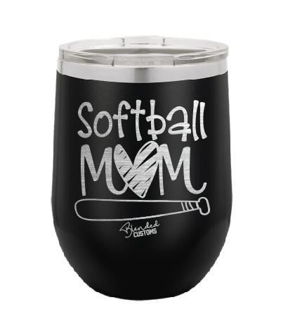 Softball Mom Stemless  Tumbler